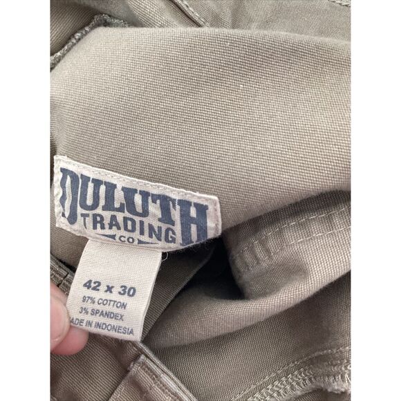 Duluth Trading Co Men's 42x30 Flex Fire Hose Carpenter Pants Tan - Picture 11 of 11